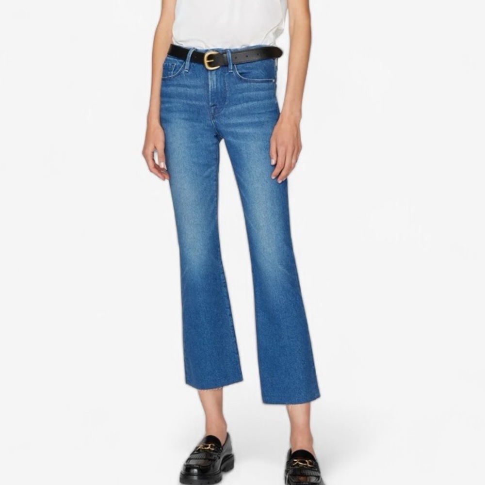Frame Le Crop Mini Boot Raw Hem In Huntdale | Size 32